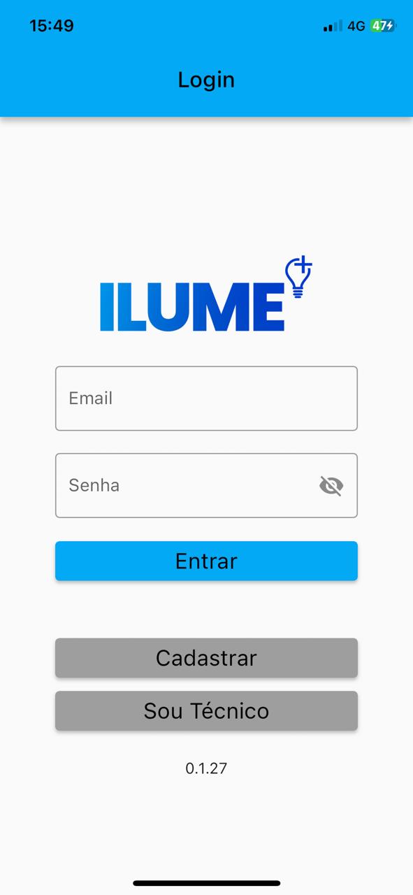 Interface do Aplicativo Mobile